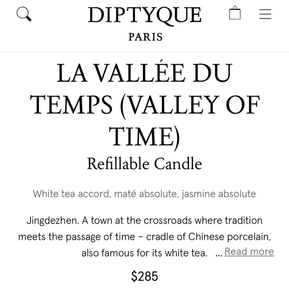 LA VALLÉE DU TEMPS (VALLEY OF TIME)
Refillable Candle - Picture 2 of 6